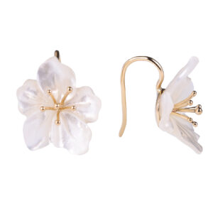 Mother-of-Pearl Flower Earrings